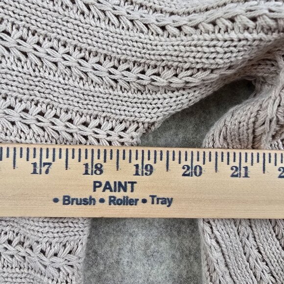 Hippie Rose Beige Knit Sweater Womens M - Picture 6 of 7